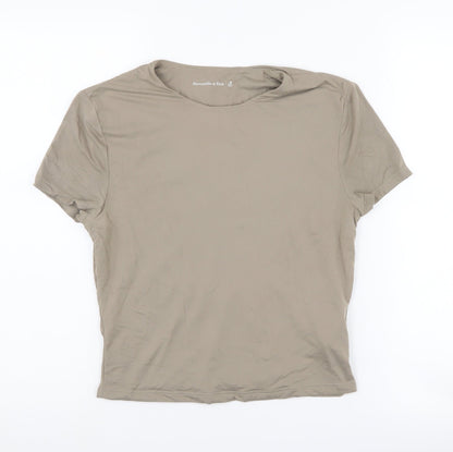 Abercrombie & Fitch Women's Beige T-Shirt M