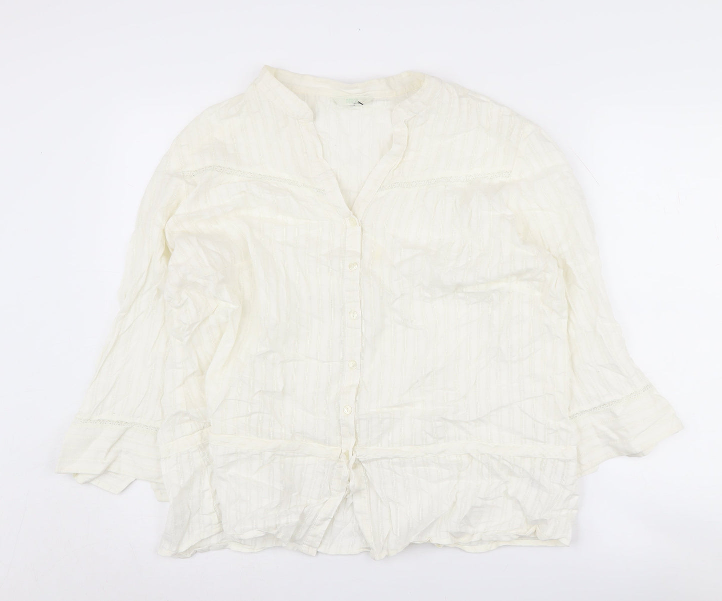 Womens UK Size 22 Marks and Spencer Ivory  Blouse