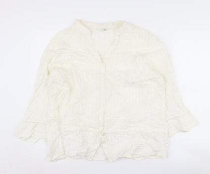 Womens UK Size 22 Marks and Spencer Ivory  Blouse
