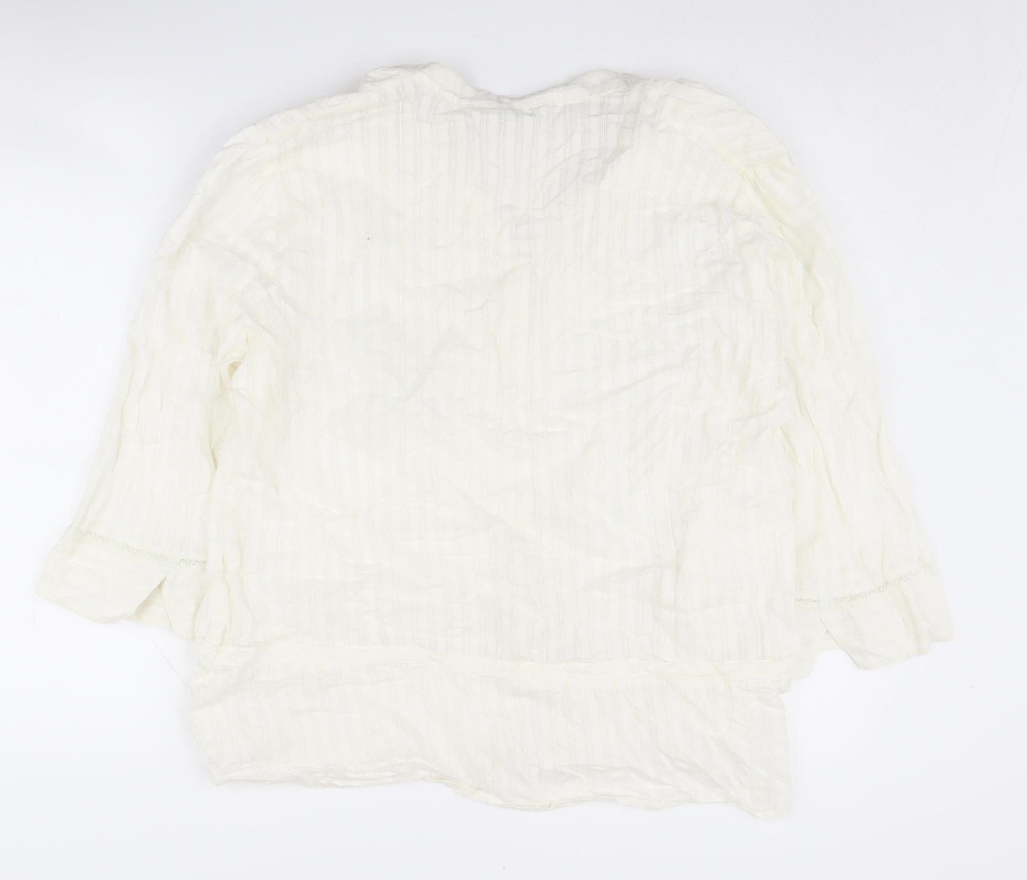 Womens UK Size 22 Marks and Spencer Ivory  Blouse
