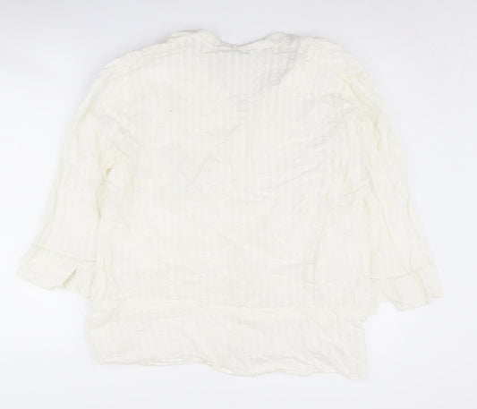 Womens UK Size 22 Marks and Spencer Ivory  Blouse