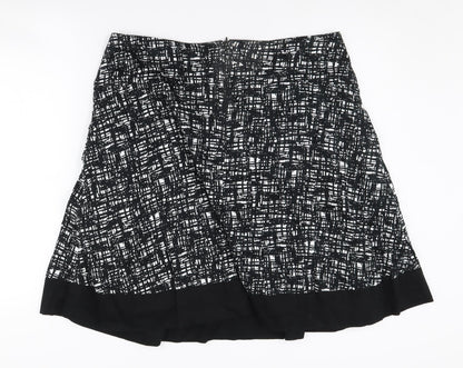 Marks and Spencer Women's Black Geometric Skirt Size 16