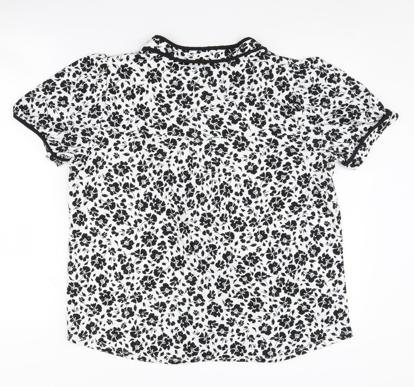 Womens UK Size M faith and joy Black  Blouse