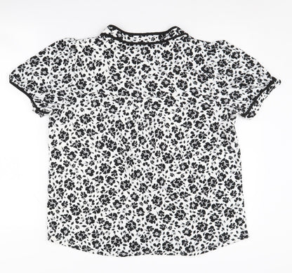 Womens UK Size M faith and joy Black  Blouse