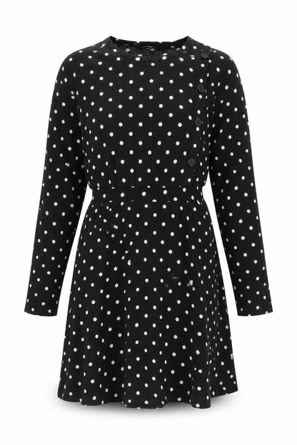 Zara Women's Black Polka Dot Dress Size 2