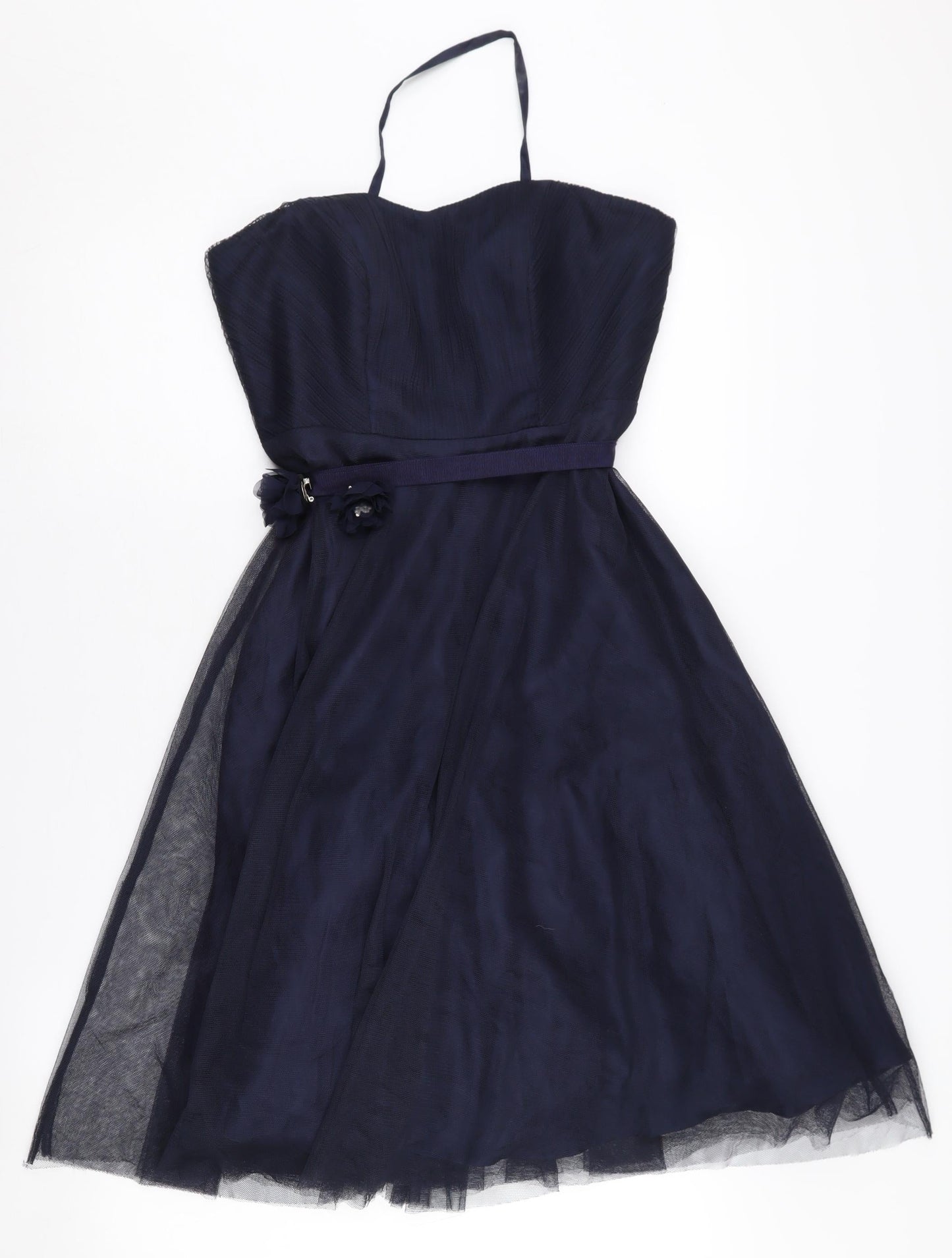 Monsoon Women's Blue A-Line Party Dress Size 10