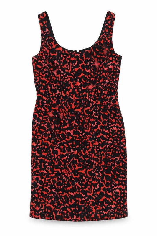 Ann Taylor Women's Multicoloured Animal Print Dress, Size 8