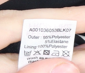 David Emanuel Women's Black Geometric Dress Size 16