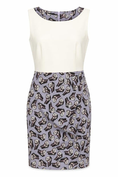 Vesper Women's Multicoloured Butterfly Pencil Dress Size 10