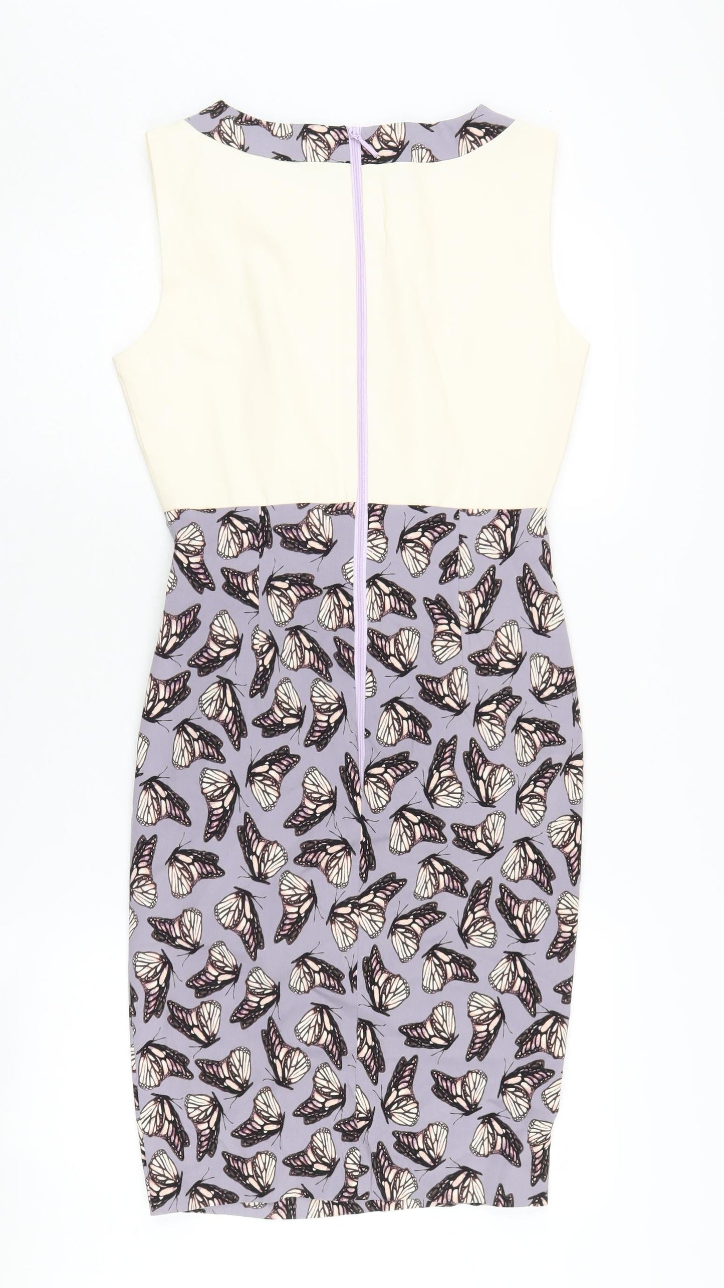 Vesper Women's Multicoloured Butterfly Pencil Dress Size 10