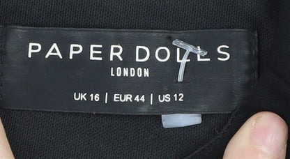 Paper Dolls Women's Black Sheath Dress Size 16