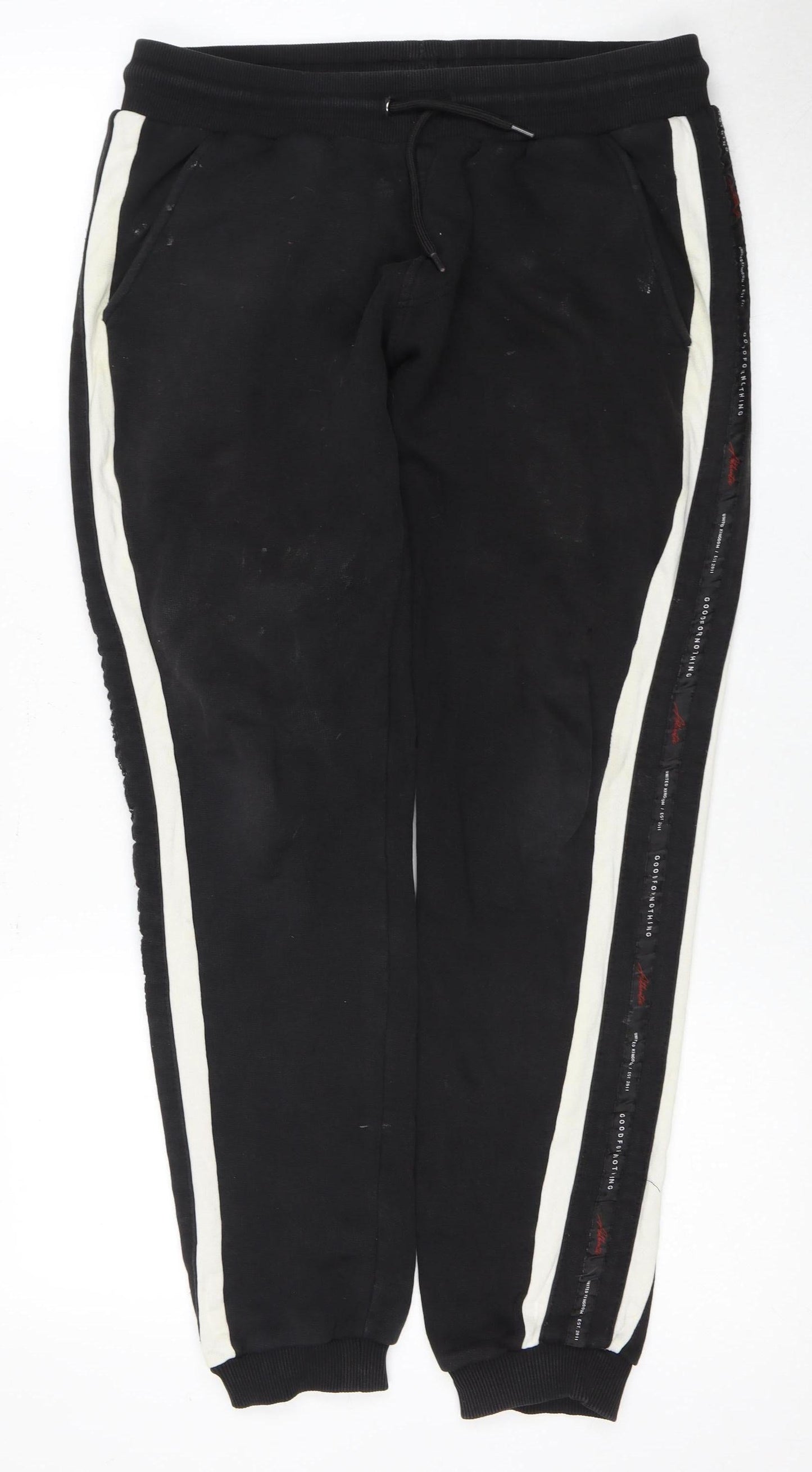 GoodForNothing Men's Black Jogger Trousers, M