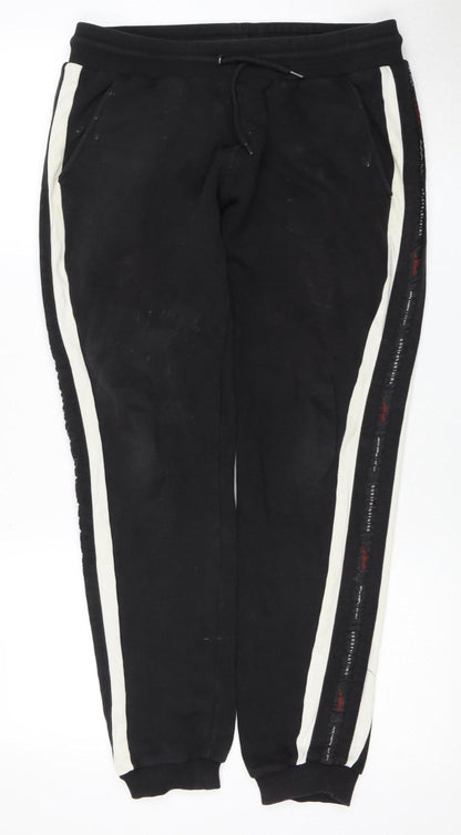 GoodForNothing Men's Black Jogger Trousers, M