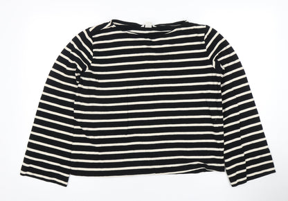 Womens UK Size 12 H&M Black Basic T-Shirt