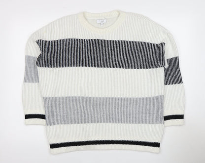I.nco Women's Multicoloured Striped Jumper, Size 14