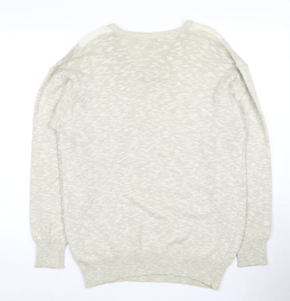 St Michael Men's Beige V-Neck Pullover Jumper M