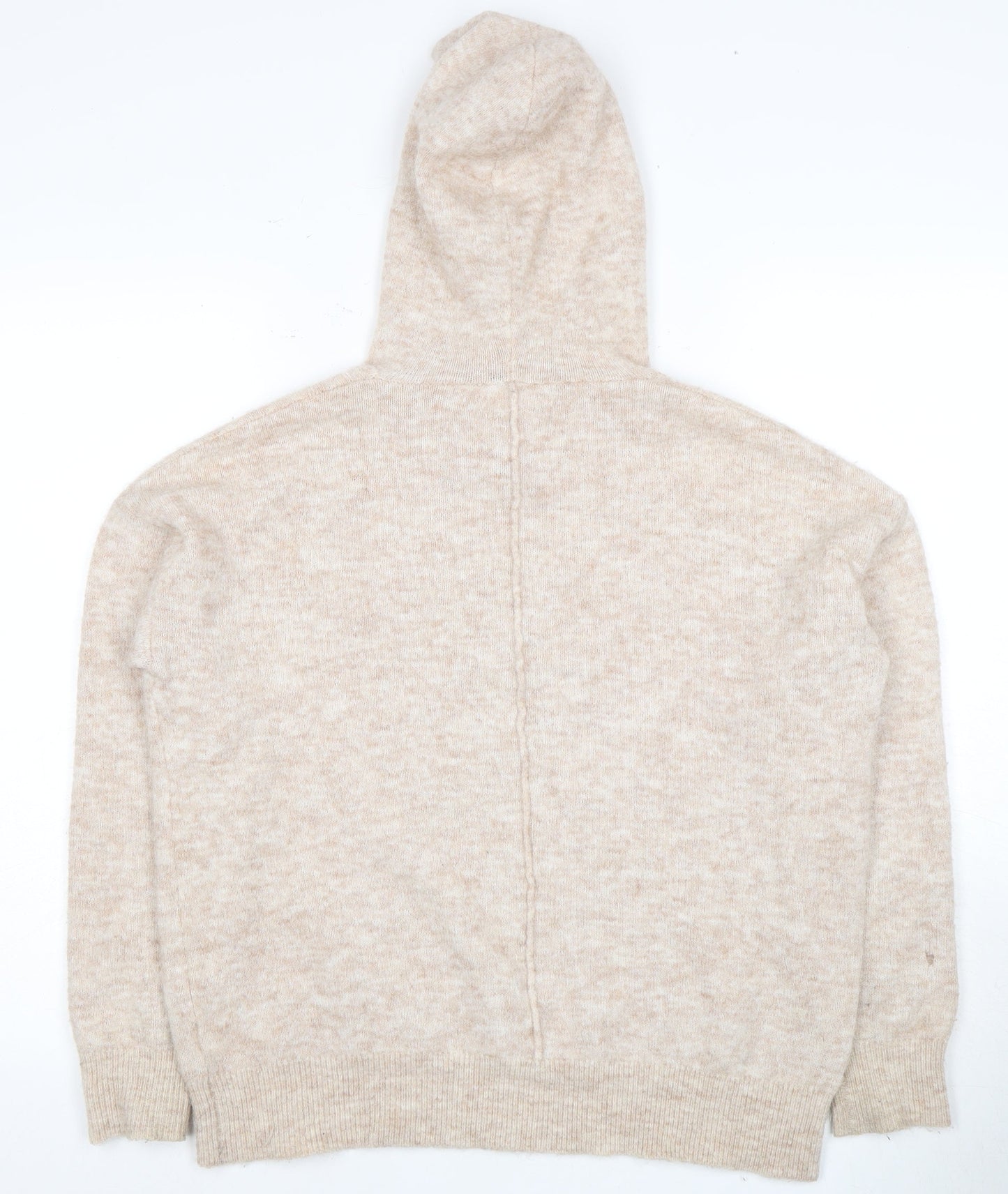 Hush Women's Beige Hooded Pullover Jumper XS