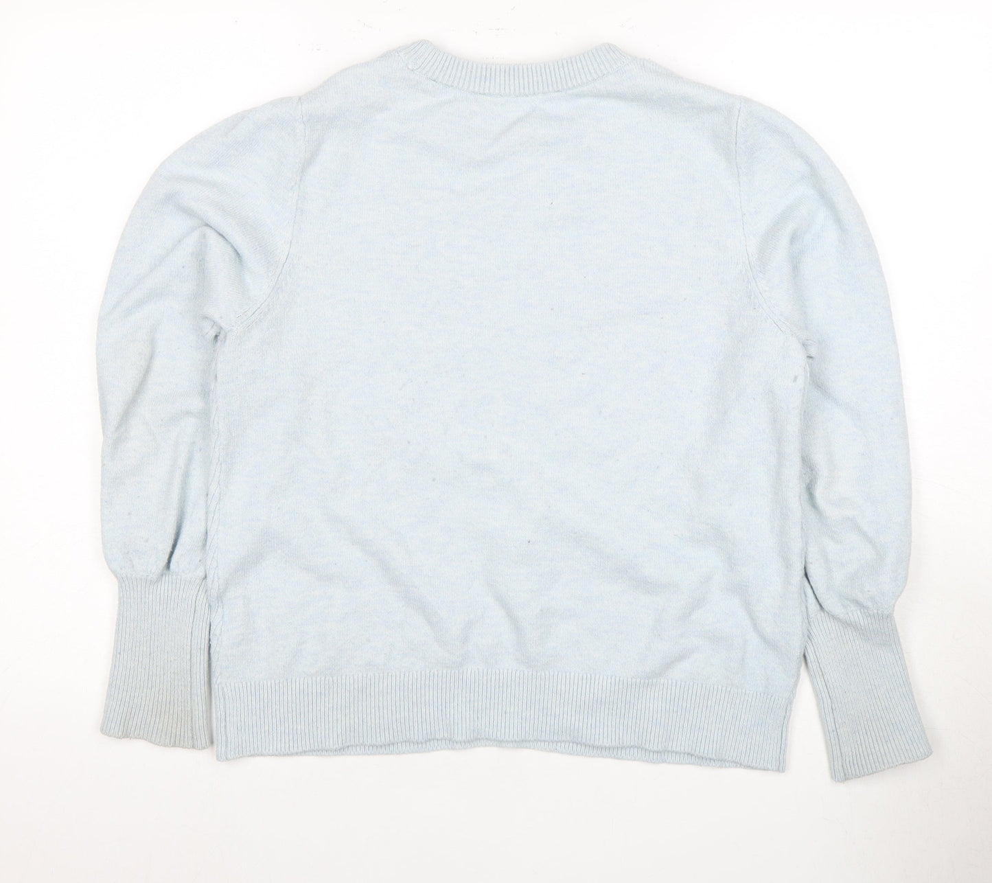Womens UK Size L YAYA Blue Pullover Jumper