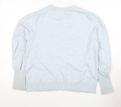 Womens UK Size L YAYA Blue Pullover Jumper