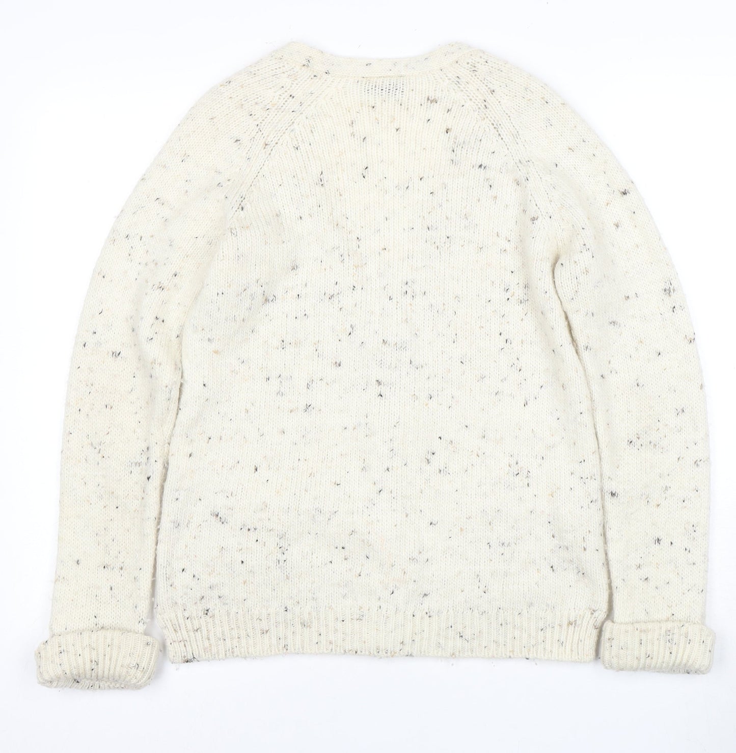 Womens UK Size 8 Topshop Ivory Cardigan Jumper