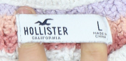 Womens UK Size L Hollister Multicoloured Pullover Jumper