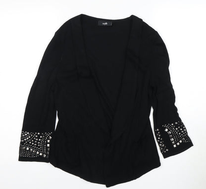 Womens UK Size S Wallis Black Cardigan Jumper