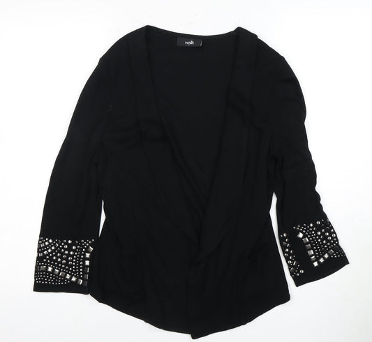 Womens UK Size S Wallis Black Cardigan Jumper