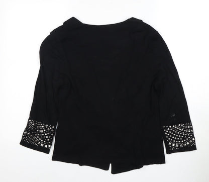 Womens UK Size S Wallis Black Cardigan Jumper