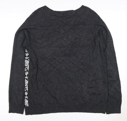 Womens UK Size 12 Marks and Spencer Black Pullover Jumper