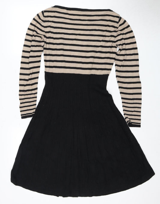 Oasis Women's Striped Long Sleeve Dress