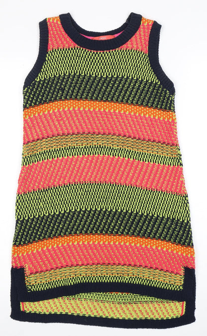 Next Women's Multicoloured Geometric Dress Size 8