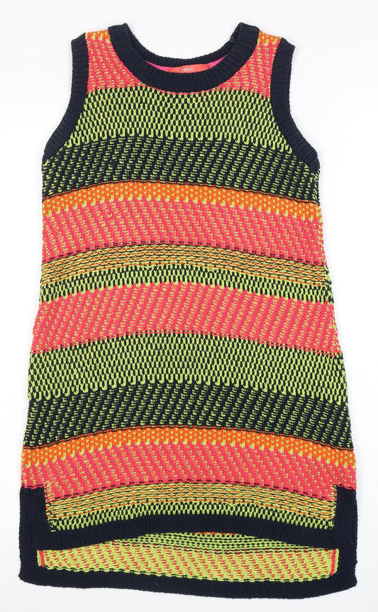 Next Women's Multicoloured Geometric Dress Size 8