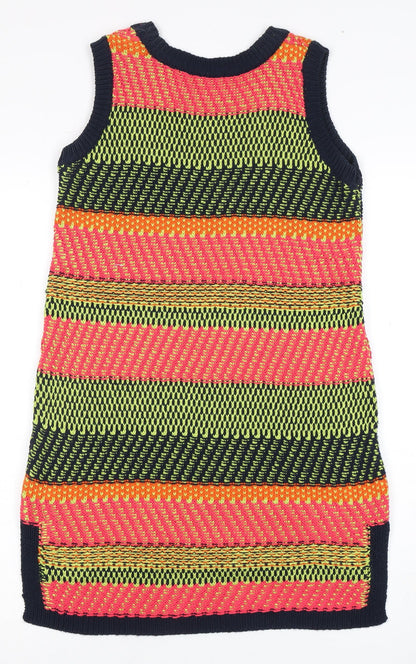 Next Women's Multicoloured Geometric Dress Size 8