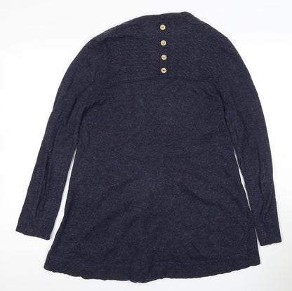 Womens UK Size 12 Debenhams Blue Cardigan Jumper