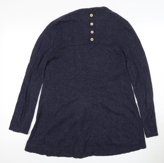 Womens UK Size 12 Debenhams Blue Cardigan Jumper