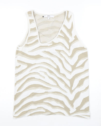 Womens UK Size M NEXT Beige  Tank