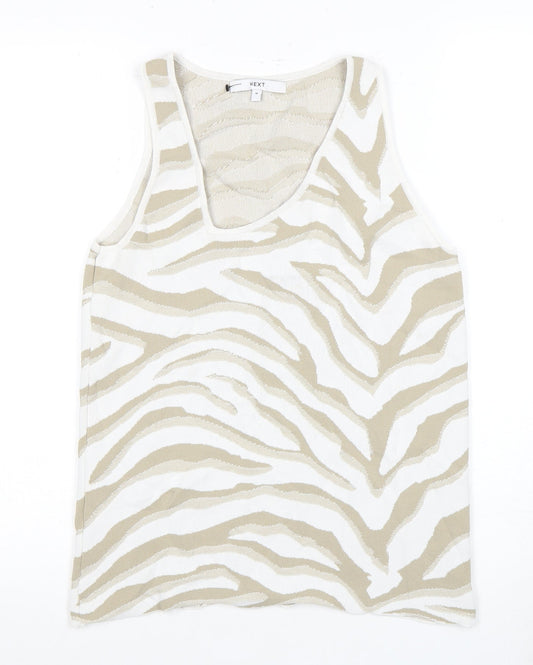 Womens UK Size M NEXT Beige  Tank