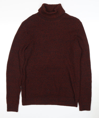 Next Men’s Brown Roll Neck Pullover Jumper Size M