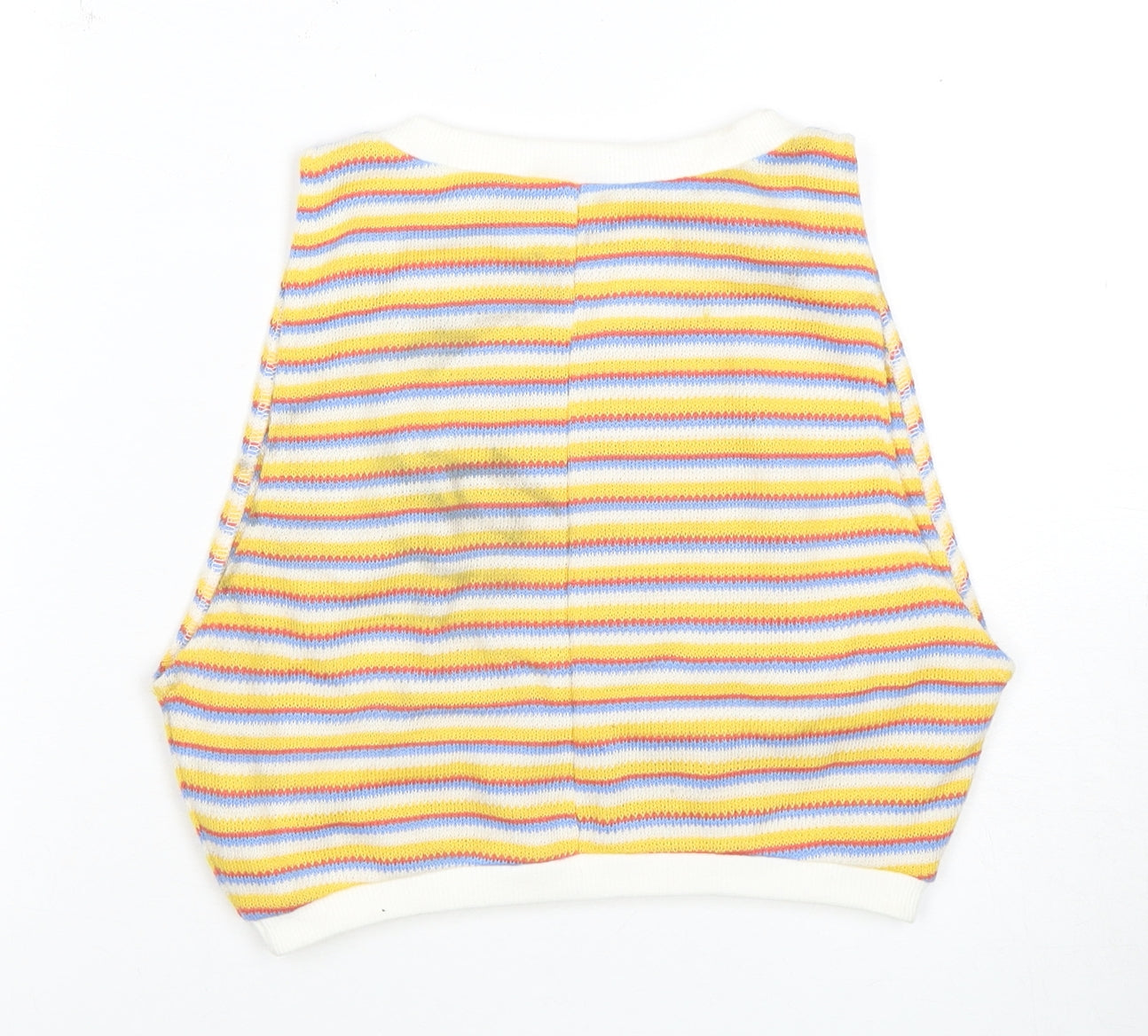 Womens UK Size 4 Zara Multicoloured Cropped Tank