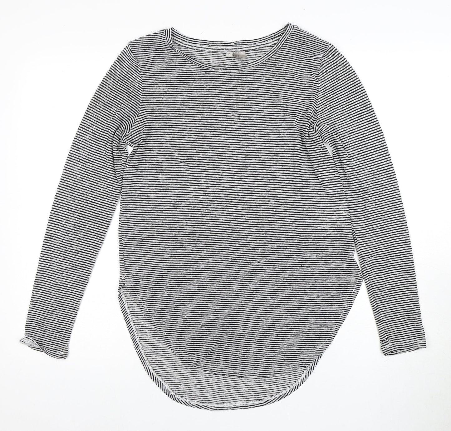 Womens UK Size S H&M Black Basic T-Shirt