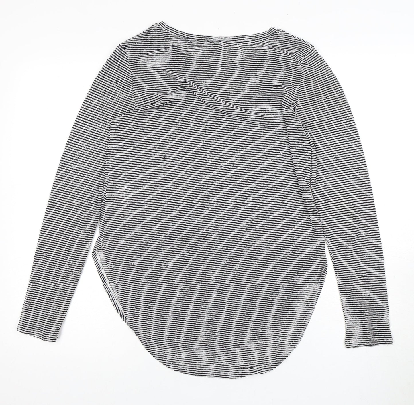 Womens UK Size S H&M Black Basic T-Shirt