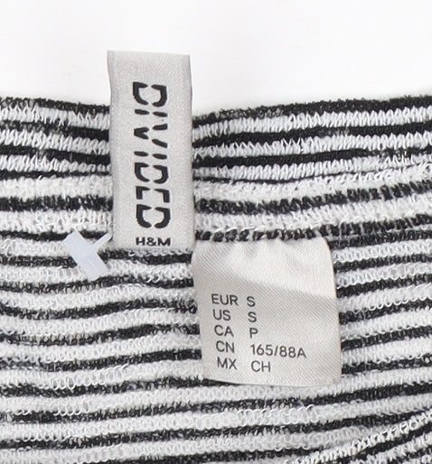 Womens UK Size S H&M Black Basic T-Shirt