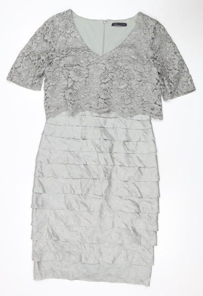Marks and Spencer Women's Grey Pencil Dress, Size 12