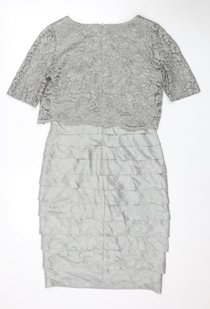 Marks and Spencer Women's Grey Pencil Dress, Size 12