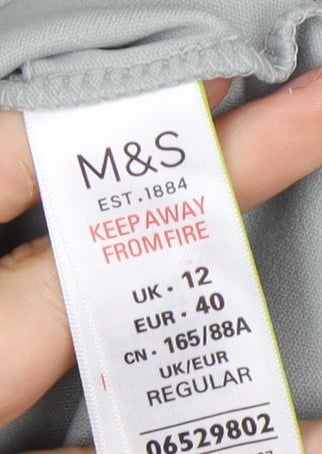 Marks and Spencer Women's Grey Pencil Dress, Size 12