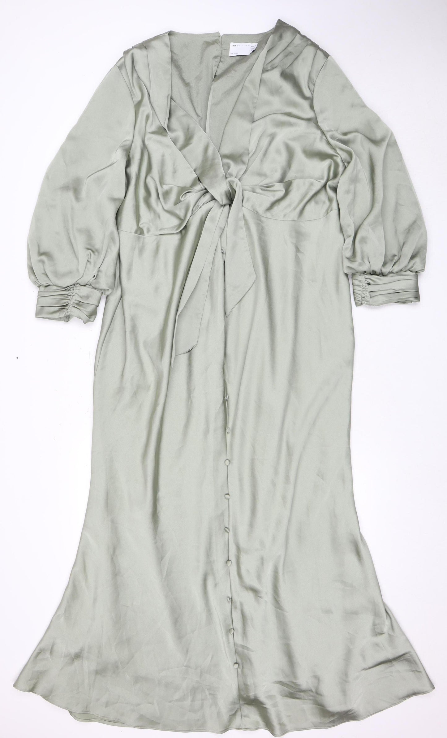 ASOS DESIGN Grey Maternity Dress, Size 20