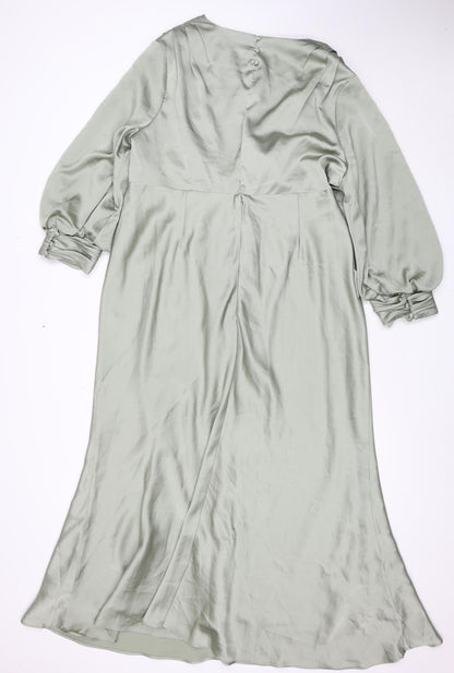 ASOS DESIGN Grey Maternity Dress, Size 20