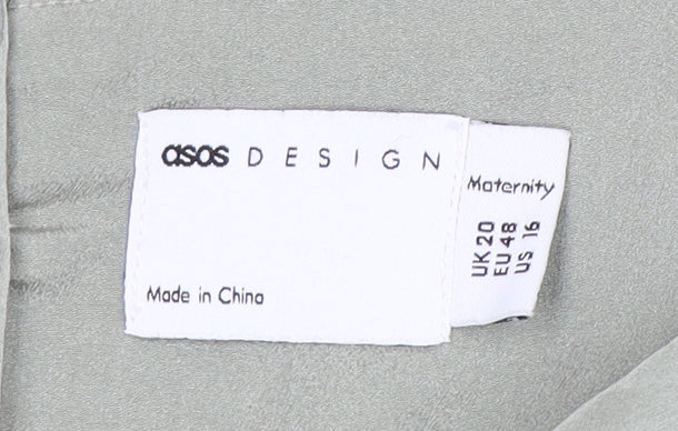 ASOS DESIGN Grey Maternity Dress, Size 20