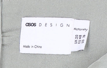 ASOS DESIGN Grey Maternity Dress, Size 20