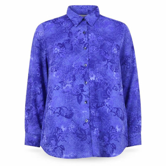 Womens UK Size 12 Nightingales Purple  Button-Up